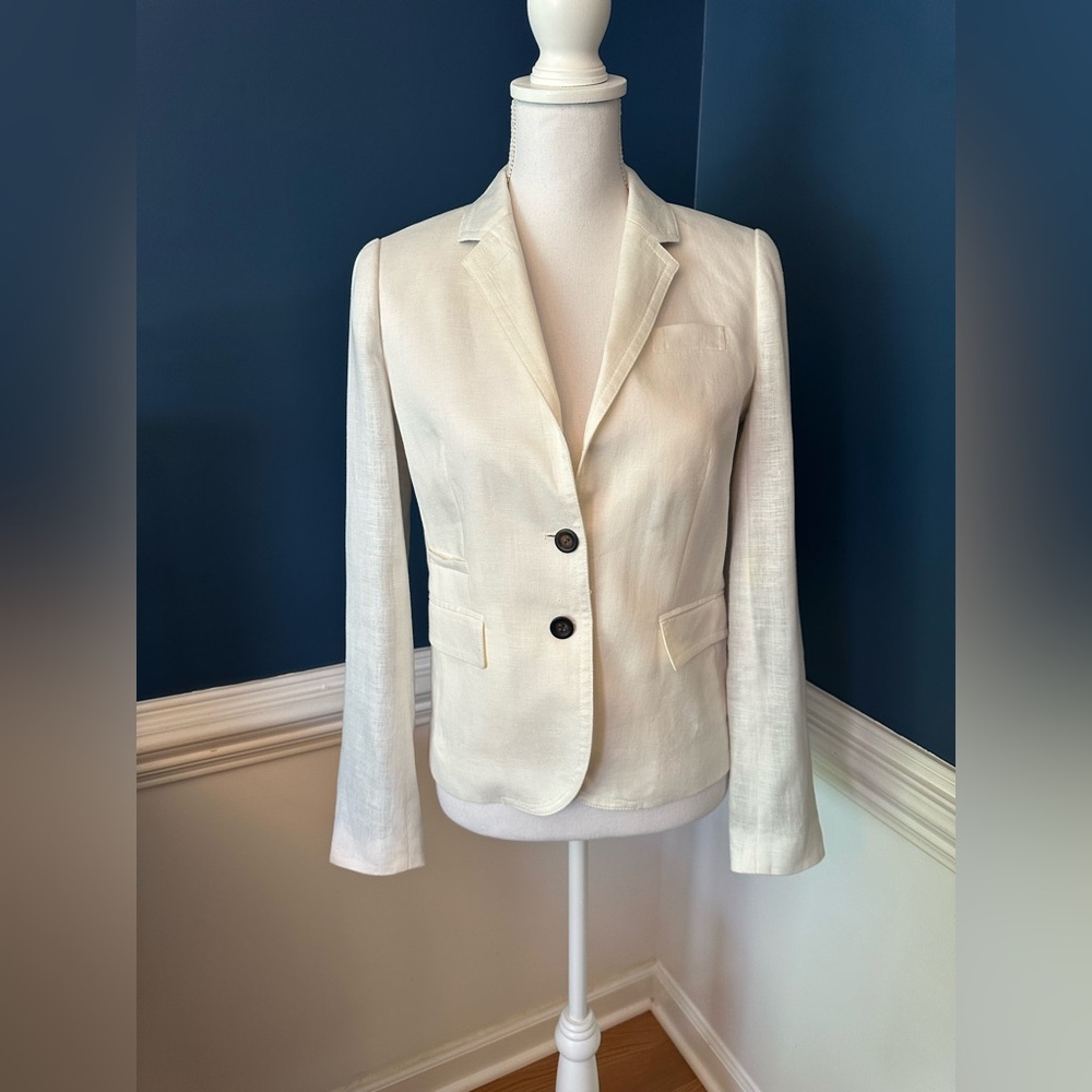 J.Crew Linen Tailored Blazer